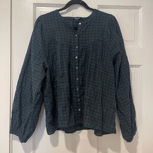 Madewell plaid Button-Up Blouse - loose fitting